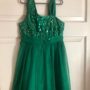 Emerald Green sequin dress size 10